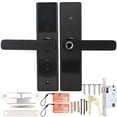 thumbnail image 1 of Huella Digital, Tarjeta, Contraseña Y Llave Antirrobo 2-Tough Electronic Home Security Smart Door Lock Black Yuarrent EL007967-00, 1 of 6