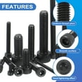 thumbnail image 4 of M6 x 20mm Hex Socket Head Screws Cap Bolt, 50 Pack 12.9 Grade Carbon Steel Hexagon Socket Screw  with Hex Wrenches, 4 of 6