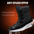 thumbnail image 3 of Botas de nieve impermeables de piel de vaca para mujer botas de invierno con soporte para el arco para senderismo y escalada, 3 of 9