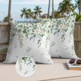 thumbnail image 2 of Summer Botanical Outdoor Pillow Covers Pack of 2 Watercolor Eucalyptus Leaves Farmhouse Waterproof Throw Pillow Covers Decorative Cushion Cases for Patio Garden Tent Balcony Couch 20x20 inch, 2 of 9