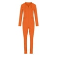 thumbnail image 4 of XFLWAM Women's Two Piece Tracksuit Set Long Sleeve Zipper Hoodie Jacket with Sweatpants Sweatsuit Jogger Workout Set Orange XL, 4 of 8