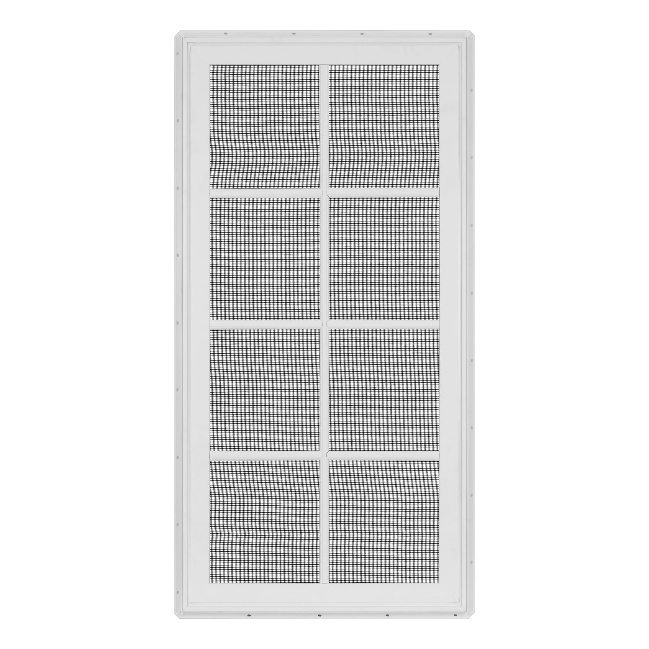 30 in. x 60 in. White Vinyl Double-Pane Insulated Right-Hand Casement Window with SDL Grids and Screen