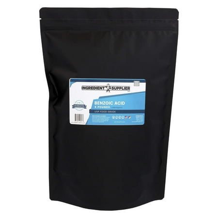 Benzoic Acid, 5 Pound - USP Food and Pharmaceutical Grade - Highest Purity