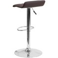 thumbnail image 5 of Bowery Hill Tabouret de Bar Réglable en Similicuir Contemporain de 32'' en Marron, 5 of 5