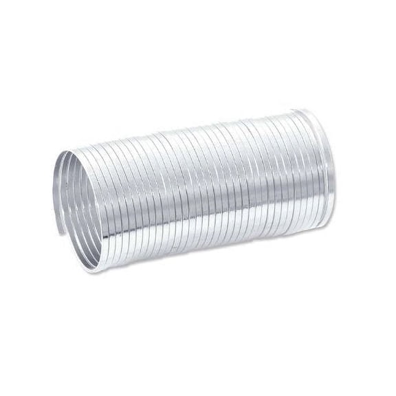 JewelrySupply Flat Ring Memory Wire Silver Plated Steel 1/3oz.