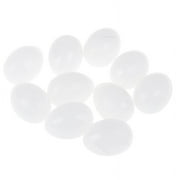 10Pcs White Solid Plastic Solid Pigeon Eggs Dummy Fake Eggs Hatching Supplies