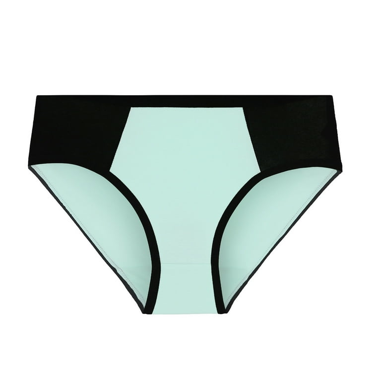 iOPQO womens underwear Women Solid Color Patchwork Briefs Panties Underwear  Knickers Bikini Underpants Yellow XL 