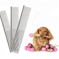 thumbnail image 3 of Peines para perros, peine de acero inoxidable para mascotas con dientes redondos, ideal para perros y gatos con pelo enredado., 3 of 3