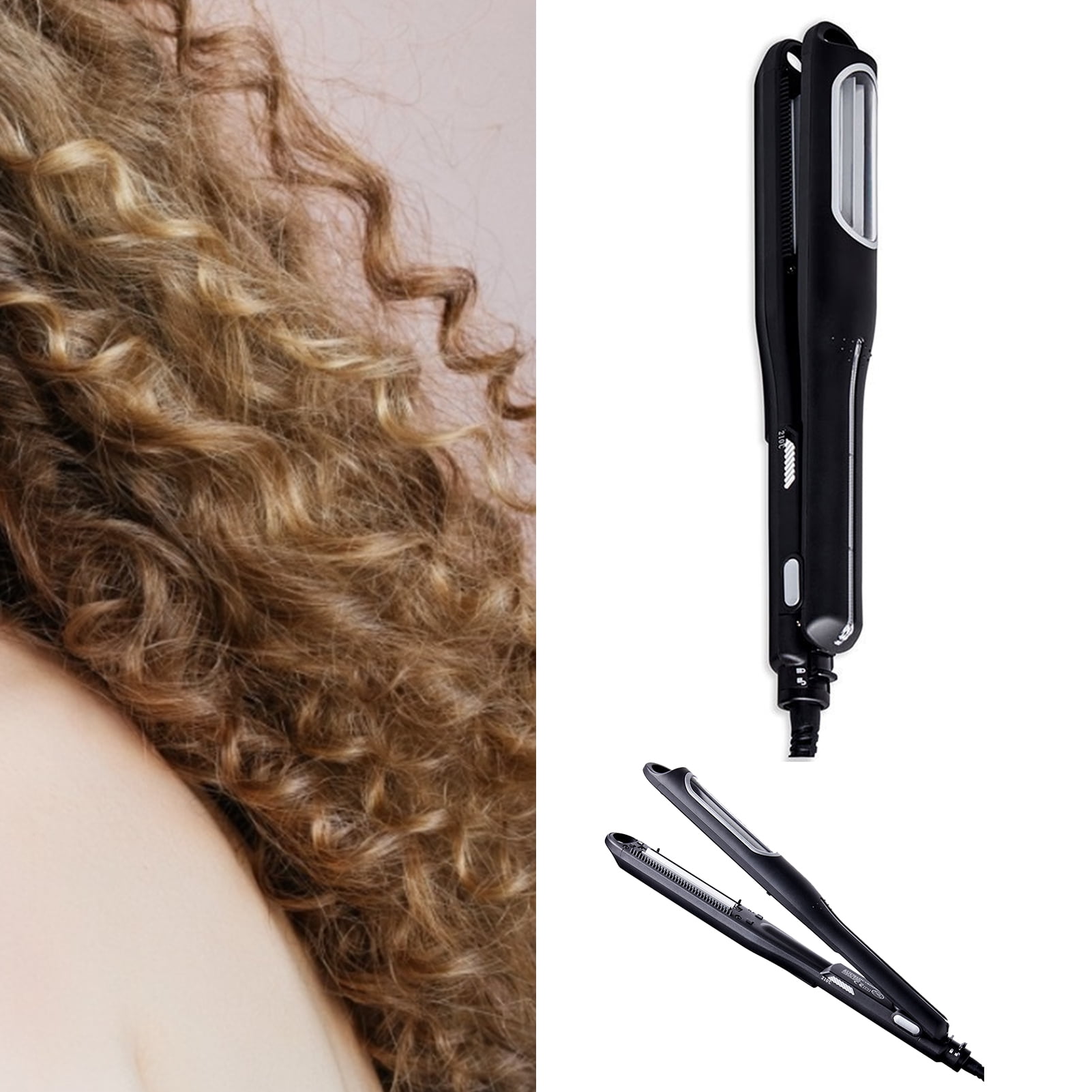 Bcloud Hair Straightener Adjustable Temperature Styler Wave Crimper Lady  Styling Tool - Walmart.com
