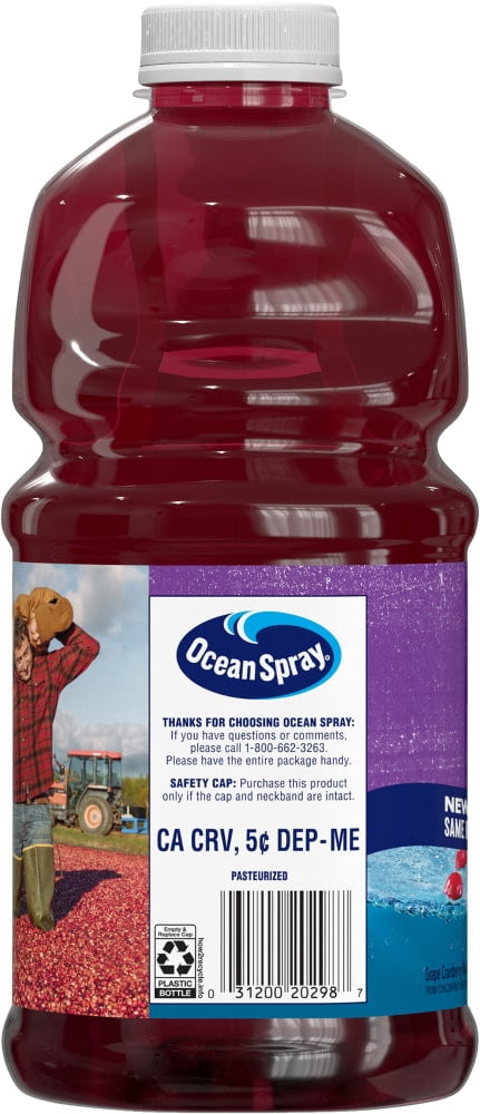 Ocean Spray Cran-Grape Juice Drink 3 liter - 3 Pack