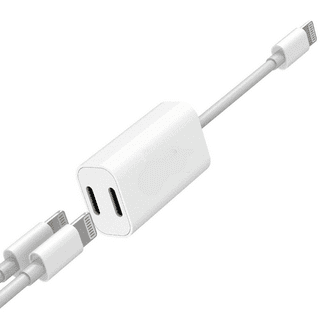 Headphone Adapter for iPhone Lightning to 3.5mm Audio Apple Splitter Dongle  Jack AUX Adaptador para Dual Earphone Port 3 in 1 Phone and Charge Charger