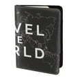 thumbnail image 2 of Pofeuu Travel The World1 Print Travel Document Organizer Passport Holder Men Women for Family (6.5 in x 4.5 in),Wallet Holder Credit Card Clutch Bag Case, 2 of 5