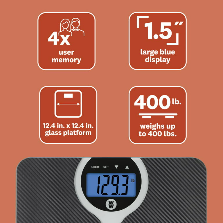Weight Watchers Scales by Conair Digital Glass Weight Scale