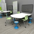 thumbnail image 4 of Learniture Active Motion Stool Flexible Seating for Classroom, Office or Home 18" H Gray, 4 of 5