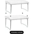 thumbnail image 4 of Sorbus Stackable Shelves for Cabinets & Countertop - Storage Shelf Organizer Stand Racks- Foldable Two Shelves, Clear Plastic/Metal, 4 of 9