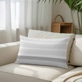 thumbnail image 3 of Grey Stripe Body Pillow Cover, Pillowcase Protectors with Zipper, Breathable Decorative Throw Pillow Case Cover, Modern Abstract Monochrome Geometric Pillow Shams for Couch Sofa 24x36Inch, 3 of 8