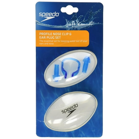 Profile Nose Clip/Ear Plug Set, Blue, One Size, Essential set for keeping water out of your ears and nose By (Best Way To Get Water Out Of Your Ear)