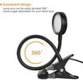 thumbnail image 4 of LEPOWER Flexible Gooseneck LED Book Light, Metal Clip on Light Reading Lamp, Black, 4 of 6