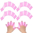thumbnail image 1 of Guantes de Natación de Silicona Uxcell, Guantes con Membrana para Natación Tipo Rana, 9 x 6" & 2 Pares & Rosa, 1 of 6