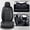 Black, variant on 2002 Car Seat Cover for Jeep Liberty limited , Red Car Seat Covers, Waterproof PU Leather Full Set of 5 Seats Non-slip Suitable for All Seasons, Upgrade the Car's Interior