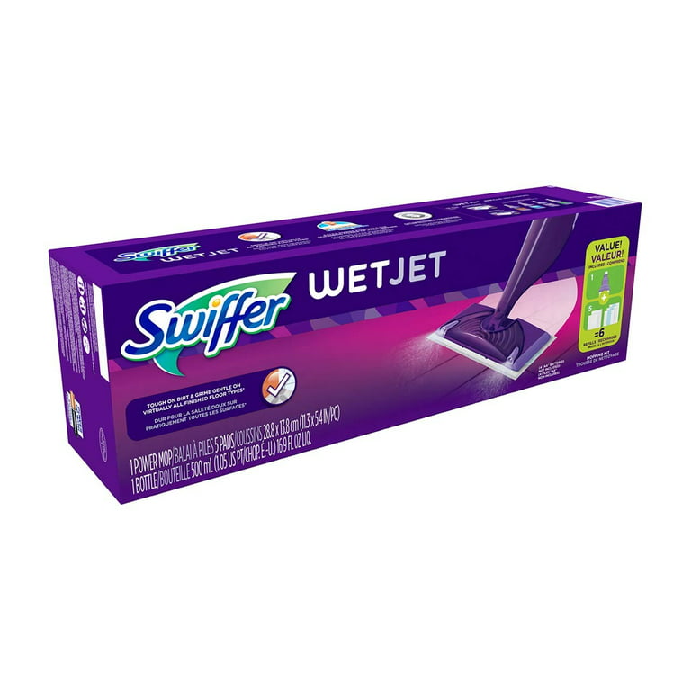 Swiffer Power Mop Starter Kit (1-Power Mop, 2-Pads, Cleaning