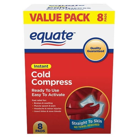 Equate Instant Cold Compress, 8 Ct