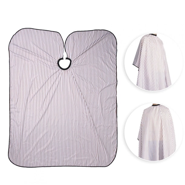 Fugacal Delantal de corte de pelo Corte de pelo a rayas de moda Peluquería Capa de tintura para el cabello Pa?o para peluquería casera (22*15*3cm-Marrón) Fugacal No se aplica