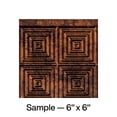 thumbnail image 1 of FASÄDE Miniquattro Decorative Vinyl Backsplash Panel in Moonstone Copper (6X6 Inch Sample), 1 of 5