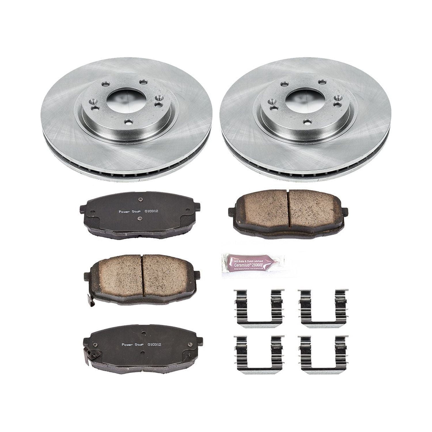 Power Stop Front Stock Replacement Brake Pad and Rotor Kit KOE5837
