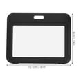 thumbnail image 2 of WORGEOUS Clear Card Holder Id Card Cover Black 10Pcs 4.1X3.3In, 2 of 6