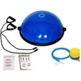 thumbnail image 2 of X Factor 23" Fitness Balance Yoga Ball, Stability Trainer with Pump, 2x Resistance Bands, Workout Chart - Blue, 2 of 3