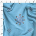 thumbnail image 2 of Soimoi Blue Cotton Duck Fabric Shells Ocean Print Sewing Fabric Yard 42 Inch Wide, 2 of 6