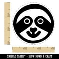 thumbnail image 2 of Sloth Face Self-Inking Rubber Stamp Ink Stamper - Red Ink - Small 3/4 Inch, 2 of 7