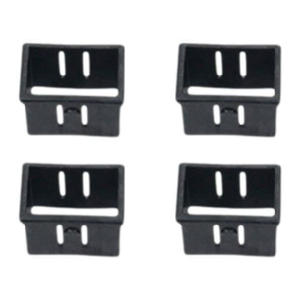 Bujes de tubo cuadrado de 4 piezas, adaptador interno, manguito deslizante para equipos de fitness, inserto de manguito hueco para mangueras de equipo
