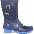 thumbnail image 2 of Joules Molly Welly Women's Dog Printed Waterproof Boot In Navy Size 10, 2 of 6