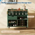 thumbnail image 5 of Wine Bar Cabinet with Fluted Glass Doors & Wine Rack - Small Modern Sideboard Buffet for Dining Room, Living Room, Kitchen Coffee Bar, 5 of 7