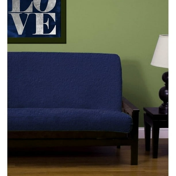 In addition to protecting your futon mattress, a futon cover is a decorative item in its own right. lifestyle covers faux leather vinyl navy blue full size futon cover