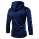 thumbnail image 5 of Sudadera con capucha para hombre, 2 cremalleras, color block, sudadera con capucha, sudadera con capucha de otoño, azul oscuro, XXL Sweethay AP002501-14, 5 of 7