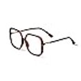 thumbnail image 3 of BAODAREN Blue Light Blocking Glasses Oversized Square Frame Women/Men Anti Eyestrain Computer Eyeglasses L3000A (Leopard), 3 of 4
