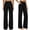 03# Black, variant on Womens Cotton Linen Pants Petite 2026 Summer Lightweight High Waist Straight Leg Solid Beach Lounge Trousers Khaki XL