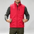 thumbnail image 5 of Kezqiaxn Vest for Men Solid Casual Sleeveless Warm Zip Up Jacket with Pockets Winter Coat Fashion Clothing 2026, 5 of 9