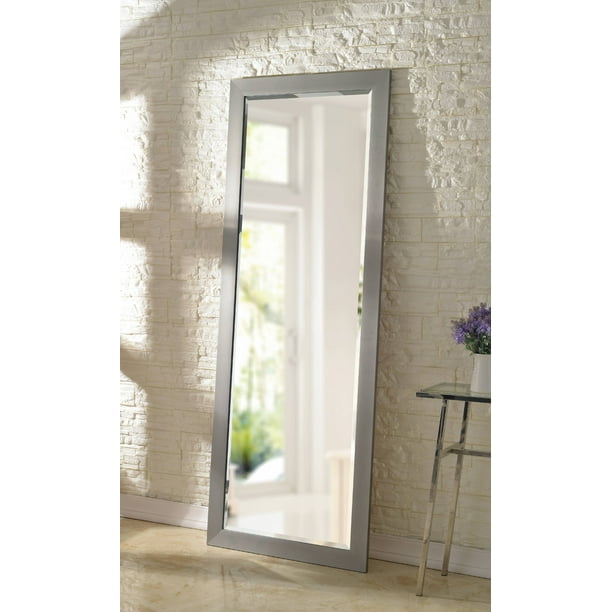 Drake 77 Floor Leaner Mirror Brushed Steel Com Drake 77 Floor Leaner Mirror Brushed, 33 4 Inch X 77 Leaner Floor Mirror In Gold