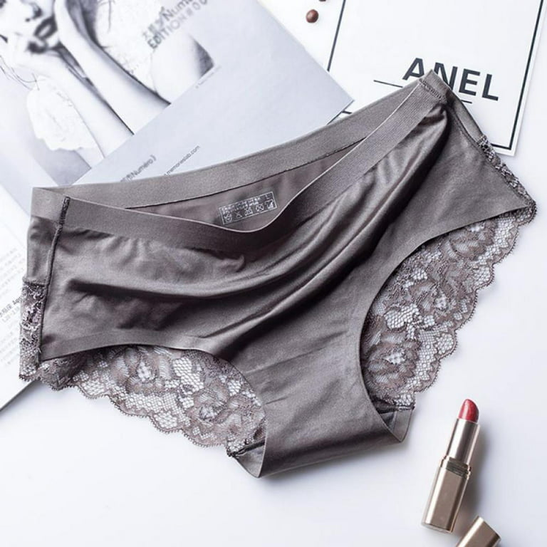 Promotion Clearance Women Lace Sexy Panties Luxury Seamless Plus Size Solid  Color Underwear Low Waist Female Slim Briefs 