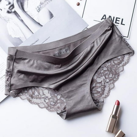 

Clearance Sale Women Lace Sexy Panties Luxury Seamless Plus Size Solid Color Underwear Low Waist Female Slim Briefs