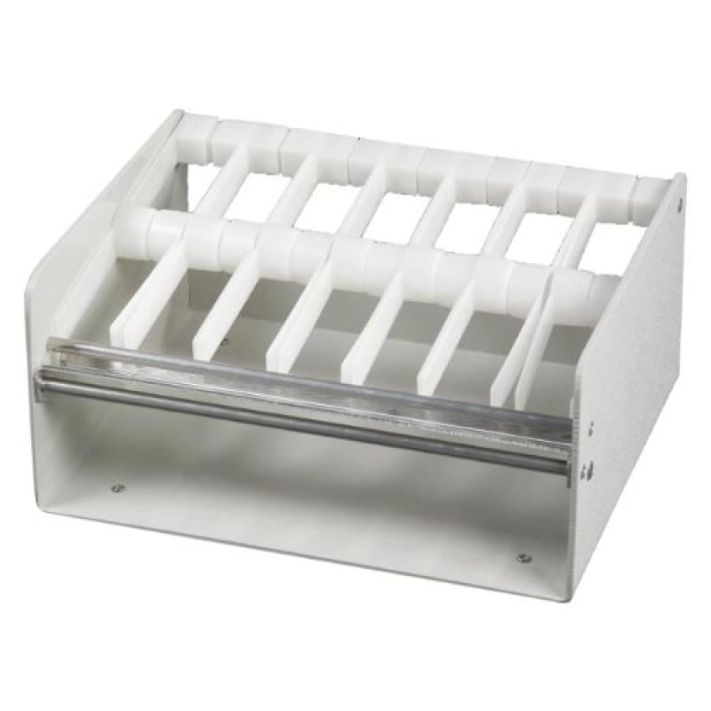 DayMark IT110493 7Slot Plastic Label Dispenser Rack, Holds 7 Rolls of