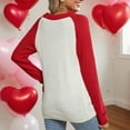thumbnail image 4 of Aueoeo Cute Heart Sweater For Women Fashion Print Valentine Romantic Knitted Top Casual Crewneck Long Sleeve Sweaters Pullover, 4 of 6