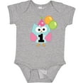 thumbnail image 3 of Inktastic 1st Birthday Party Girls Owl Girls Baby Bodysuit, 3 of 5