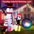 thumbnail image 4 of Homhougo—7FT Penguin Snowman Christmas Inflatables Outdoor Decorations, Outdoor Indoor Lawn Garden Decor, 4 of 6