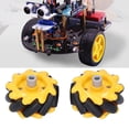 thumbnail image 1 of Rueda mecanum omnidireccional Rueda Robot Rueda de Automóvil 48 mm Recubrio para correr Suave Con forma de Rueda Artificial Negra Amarilla Para Motores TT Accesorios para, 1 of 7