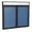 Blue, variant on Ghent's Vinyl 36" x 48" 2 Door Enclosed Bulletin Board in Navy